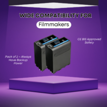 NP- F990 USB Battery (56000mah) for Sony (Pack of 2) CCD-TRV26 CCD-TRV27 CCD-TRV300