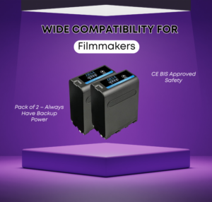 NP- F990 USB Battery (56000mah) for Sony  (Pack of 2) CCD-TRV26 CCD-TRV27 CCD-TRV300