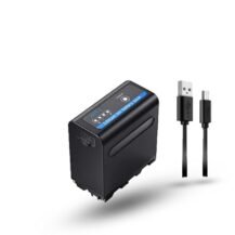 NP-F980 USB (48800MAH) Batteries for PXW-Z150, NEX-EA50M, FDR-AX14K, HDR-AX2000, FX1,NX-100 FX7, FX1000, HVR-HD1000, V1U, Z1U, Z5U, Z7U, HXR-NX5U, MC2000U, MC2500, HXR-NX100 Camcorder