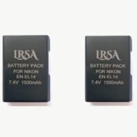EL14 DSLR Battery 7.4 v 1500mah 2-Pack for Nikon EN-EL14, EN-EL14a Video Camera (EN-EL14 CAMERA BATTERY)