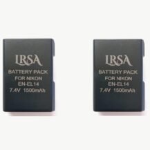 EL14 DSLR Battery 7.4 v 1500mah 2-Pack for Nikon EN-EL14, EN-EL14a Video Camera (EN-EL14 CAMERA BATTERY)
