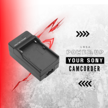 LRSA Video Camera Battery and LED Light Battery Charger for Sony NP-F550 / F570 / F750 / F770 / F950 / F970 /F990