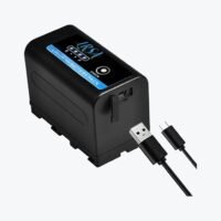 NP-F770 USB Lithium-Ion (28800MAH) Battery – Rechargeable for Sony NP- F770USB Battery with USB – 2 Pieces