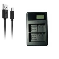 LP E15 Dual Rapid Charger (LCD Display) for Canon Rechargeable Battery LP15/LPE15
