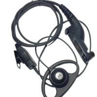 XIRP8668 D Shape soft headphone Walkie Talkie Black