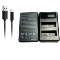 LP E14A Dual Rapid Charger (LCD Display) for Canon Rechargeable Battery LP14/LPE14
