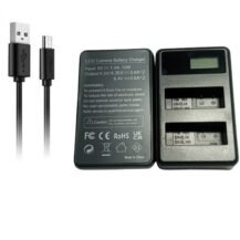 LP E14A Dual Rapid Charger (LCD Display) for Canon Rechargeable Battery LP14/LPE14