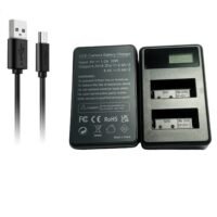 LP E17 Dual Rapid Charger (LCD Display) for Canon Rechargeable Battery LP17/LPE17