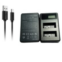 LP E17 Dual Rapid Charger (LCD Display) for Canon Rechargeable Battery LP17/LPE17