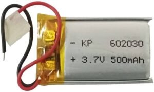 KP-602030 3.7V 500mAH  (Lithium Polymer)  for Bluetooth Speaker, RC Drone, Toys, DIY, Robotics Lipo Rechargeable Battery