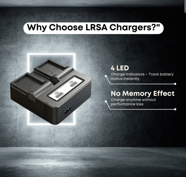 FZ100 Duo Charger / Dual Battery Charger Compatible with Lumix Series DMC-GX8 DMC-G7 DMC-G6K DMC-G6KK DMC-GH2 DMC-G5 DMC-FZ200 DMC-FZ300 DMC-FZ100 Digital Camera - Image 4