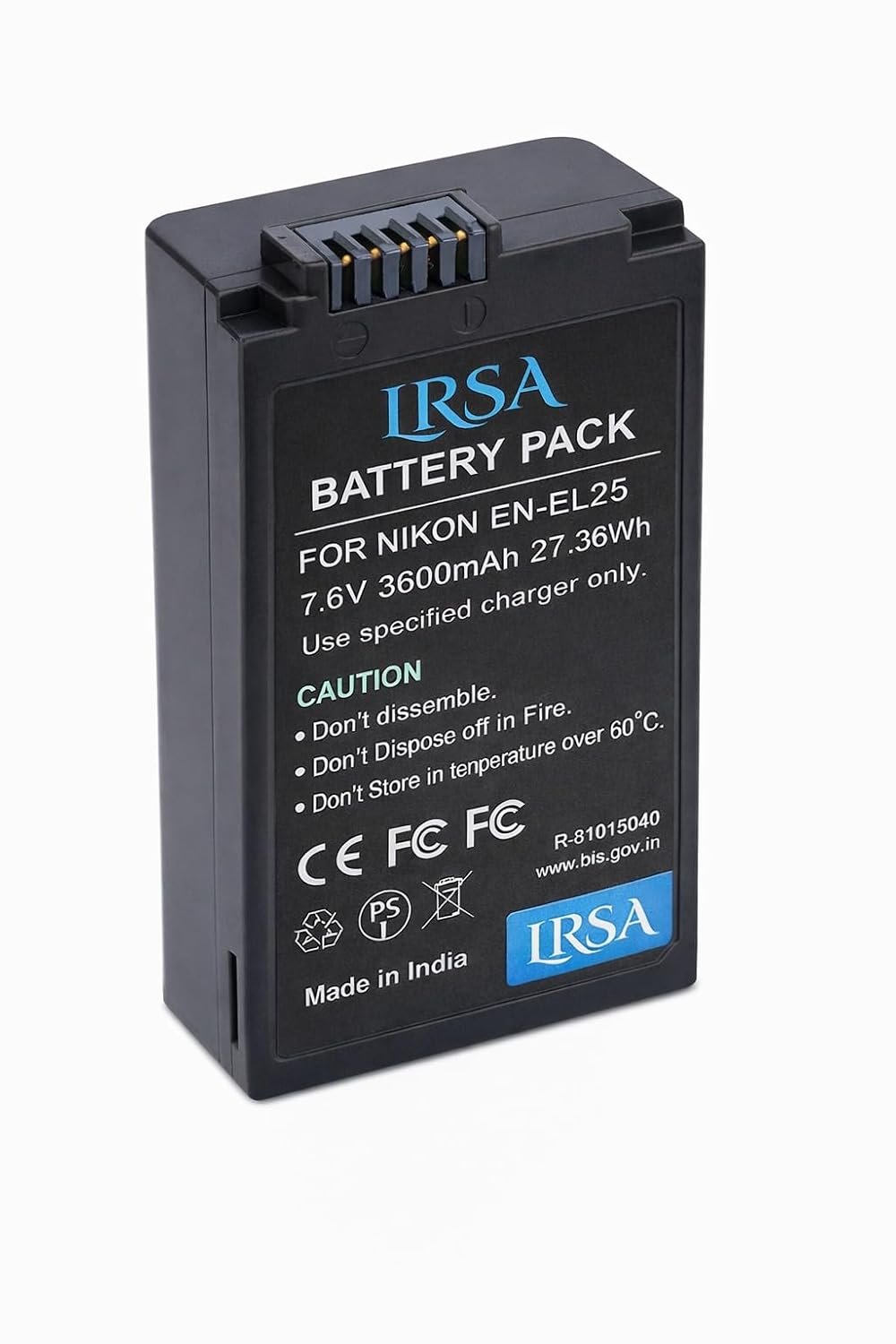 EN- EL25, ENEL25 EN-EL25a, 4241 Battery LRSA 1-Pack Battery Replacement for , MH-32 Charger and Z50, Z 50, Z FC Mirrorless, ZFC, Z Series Digital Camera