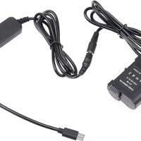 LRSA EN‑EL15 Dummy Battery, Decoded Dummy Battery Stable 35-90cm Cable for D5600 D5500 D5300 for Digital Camera