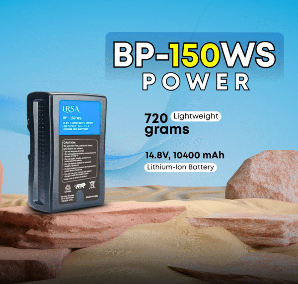 BP-150WS V-Mount / 14.8V 10400 mAh/Black/Small. Compatible for Camcorders HPMW-EX330K PMW-EX330L 580K 580L | 150W, BP-150, BP150WS, BP150, BP-150-LRSA Rechargeable Battery - Image 5