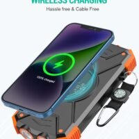 LRSA 30000mAh Portable Wireless Solar Power Bank