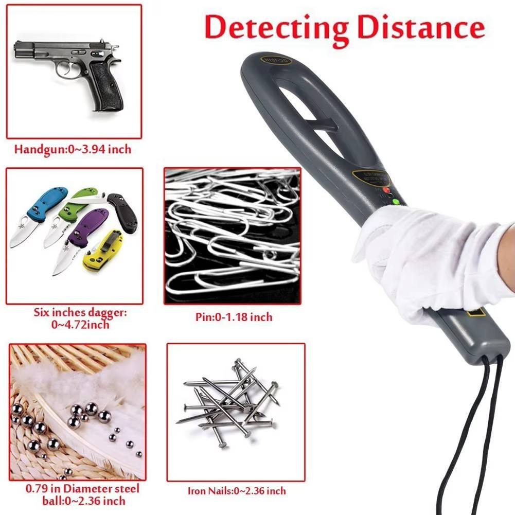 LRSA Hand-Held Metal Detector Scanner, High Sensitivity, with Sound and Vibrate