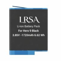 LRSA Go Pro 12 Battery Enduro 1720mAh | Rechargeable Li-Ion Battery for Go Pro Hero 12 / 11 / 10 / 9 | Long Backup, Fast Charging