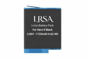 LRSA Go Pro 12 Battery Enduro 1720mAh | Rechargeable Li-Ion Battery for Go Pro Hero 12 / 11 / 10 / 9 | Long Backup, Fast Charging