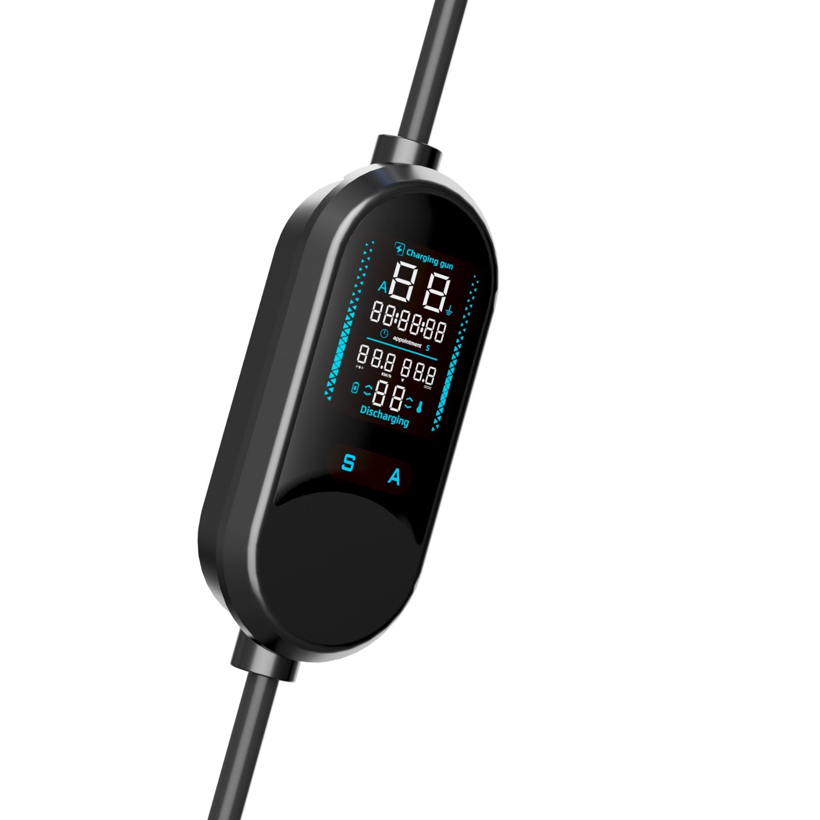 LRSA 3.6kW Portable Universal Car EV Charger | 16A Type 2 AC | 3-Pin Indian Plug | Adjustable Power | Gun Holder+Clips+Carry Bag | IP66 Weatherproof | LED Display | 5-yr Warranty - Image 5