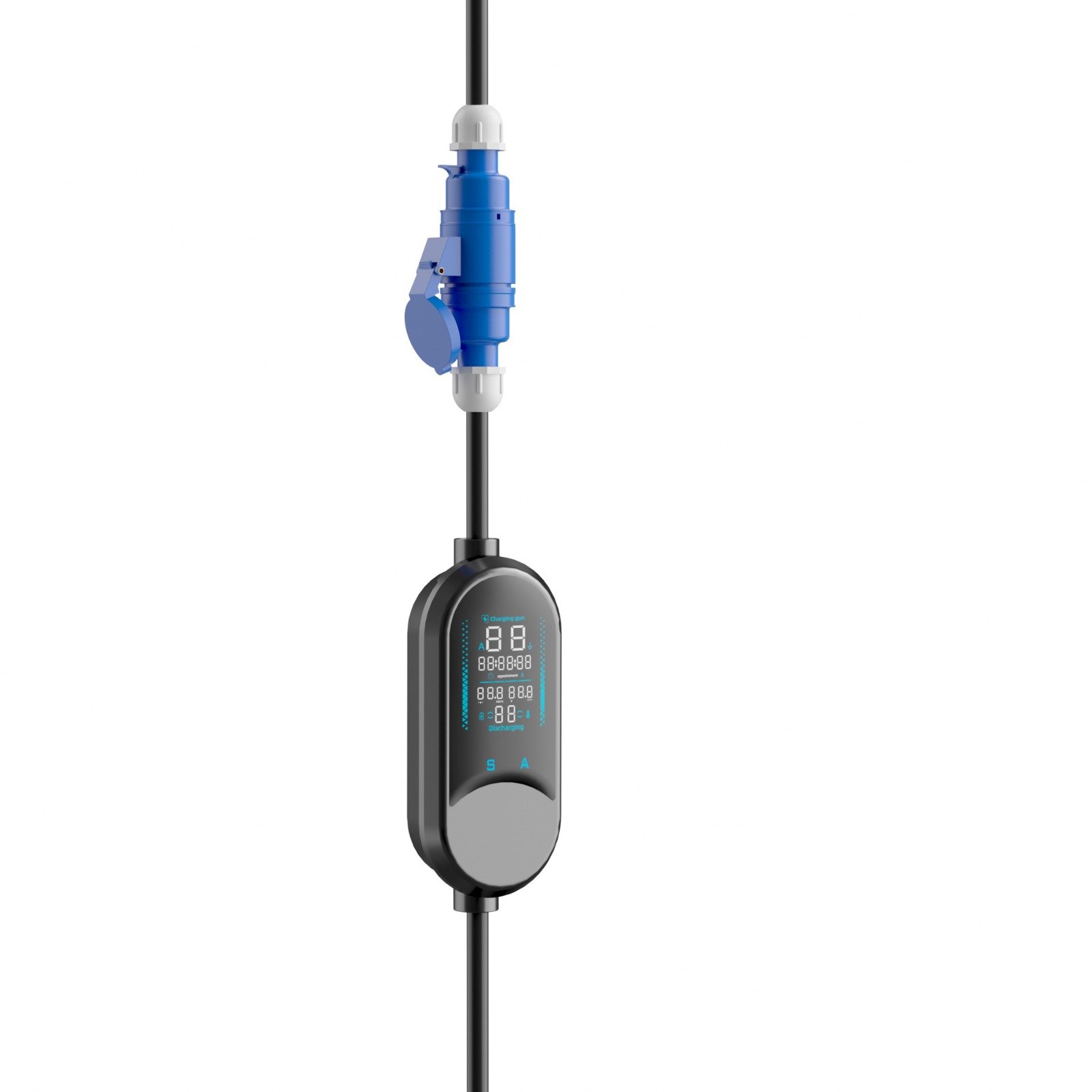 LRSA 3.6kW Portable Universal Car EV Charger | 16A Type 2 AC | 3-Pin Indian Plug | Adjustable Power | Gun Holder+Clips+Carry Bag | IP66 Weatherproof | LED Display | 5-yr Warranty - Image 6